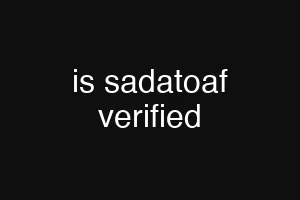 is sadatoaf verified