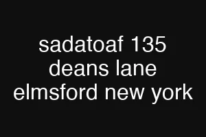 sadatoaf 135 deans lane elmsford new york